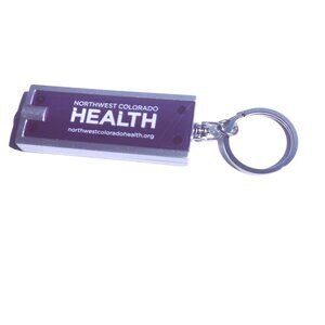Northwest Colorado Health LED Keychain Flashlight Purple